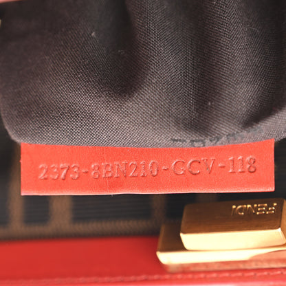 Fendi Corda Zucca Large Peekaboo Iconic Satchel Natural Pumpkin 8 of 12