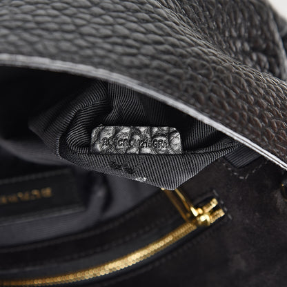 Burberry Signature Grain Medium Mildenhall Crossbody Bag Black 8 of 11