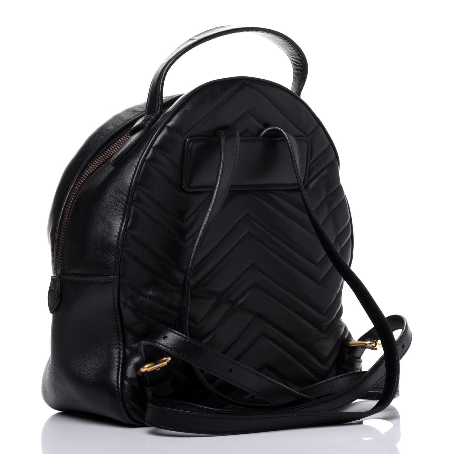 Gucci Calfskin Matelasse GG Marmont Backpack Black 2 of 21