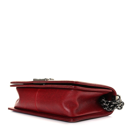 Chanel Caviar Quilted Medium Boy Flap Red 5 of 8
