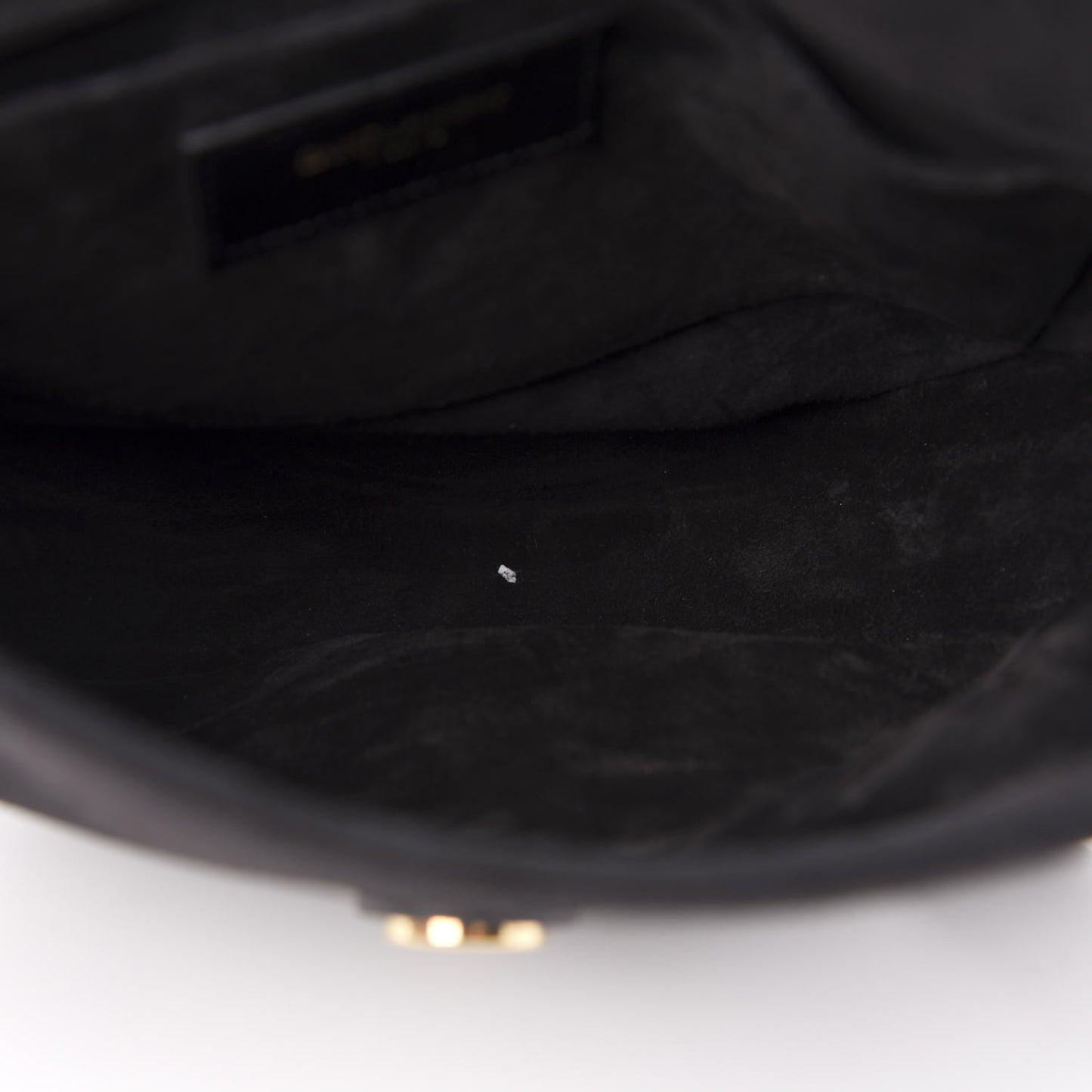 Suede Y Studs Crossbody Bag Black