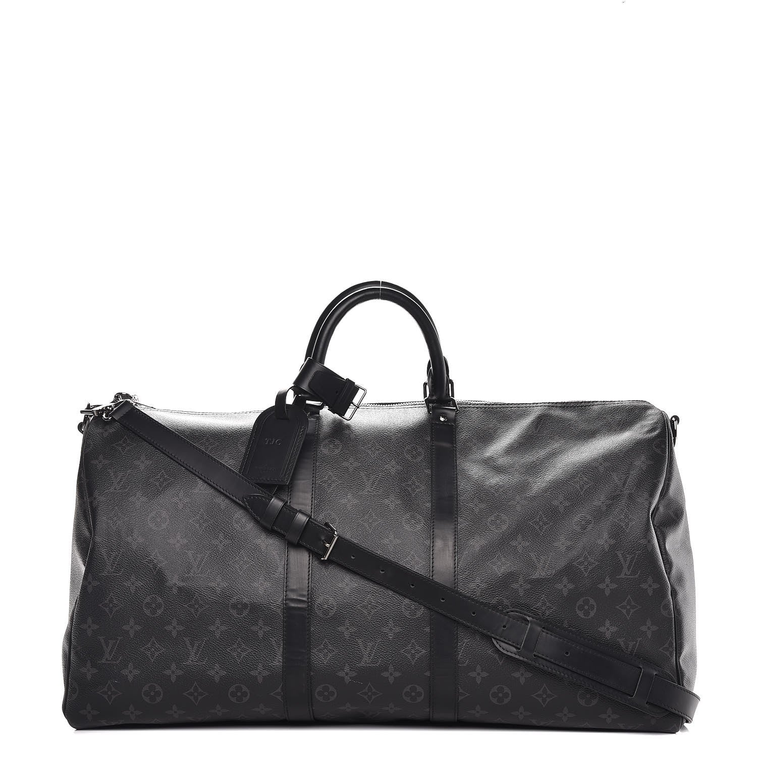 Louis Vuitton Monogram Eclipse Keepall Bandouliere 55 1 of 11