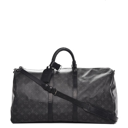 Louis Vuitton Monogram Eclipse Keepall Bandouliere 55 1 of 11