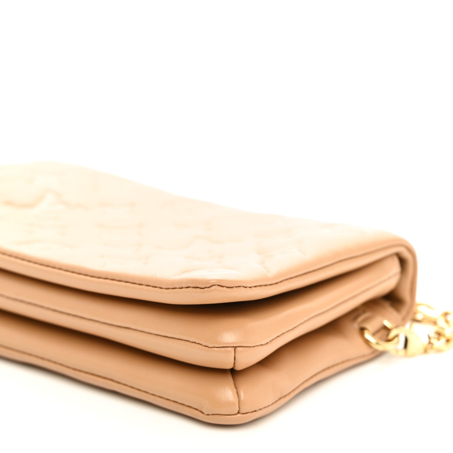 Louis Vuitton Lambskin Embossed Monogram Pochette Coussin Camel 9 of 9