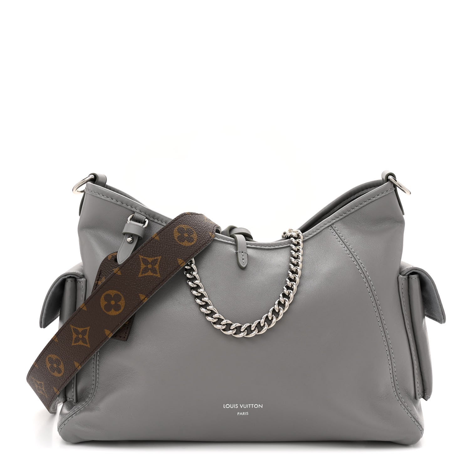 Louis Vuitton スプリングストリート　グレー Louis Vuitton Lambskin CarryAll Cargo Vibe PM Trianon Gray 1509795