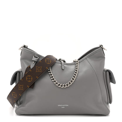 Louis Vuitton Lambskin CarryAll Cargo Vibe PM Trianon Gray 1 of 9