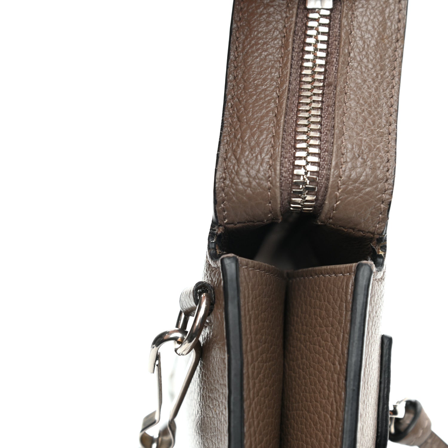 Balenciaga Grained Calfskin Neo Classic Aged Silver Multipouch Mink Grey 13 of 13