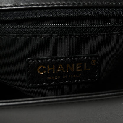 Chanel Lambskin Quilted New Medium Boy Flap Black 6 of 10
