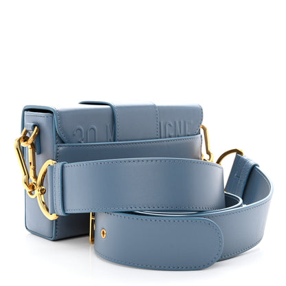 Christian Dior Box Calfskin 30 Montaigne Box Bag Blue 3 of 11