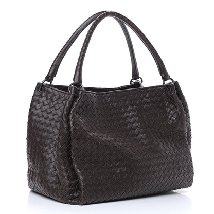 Bottega Veneta Nappa Intrecciato Parachute Bag Ebano 2 of 9