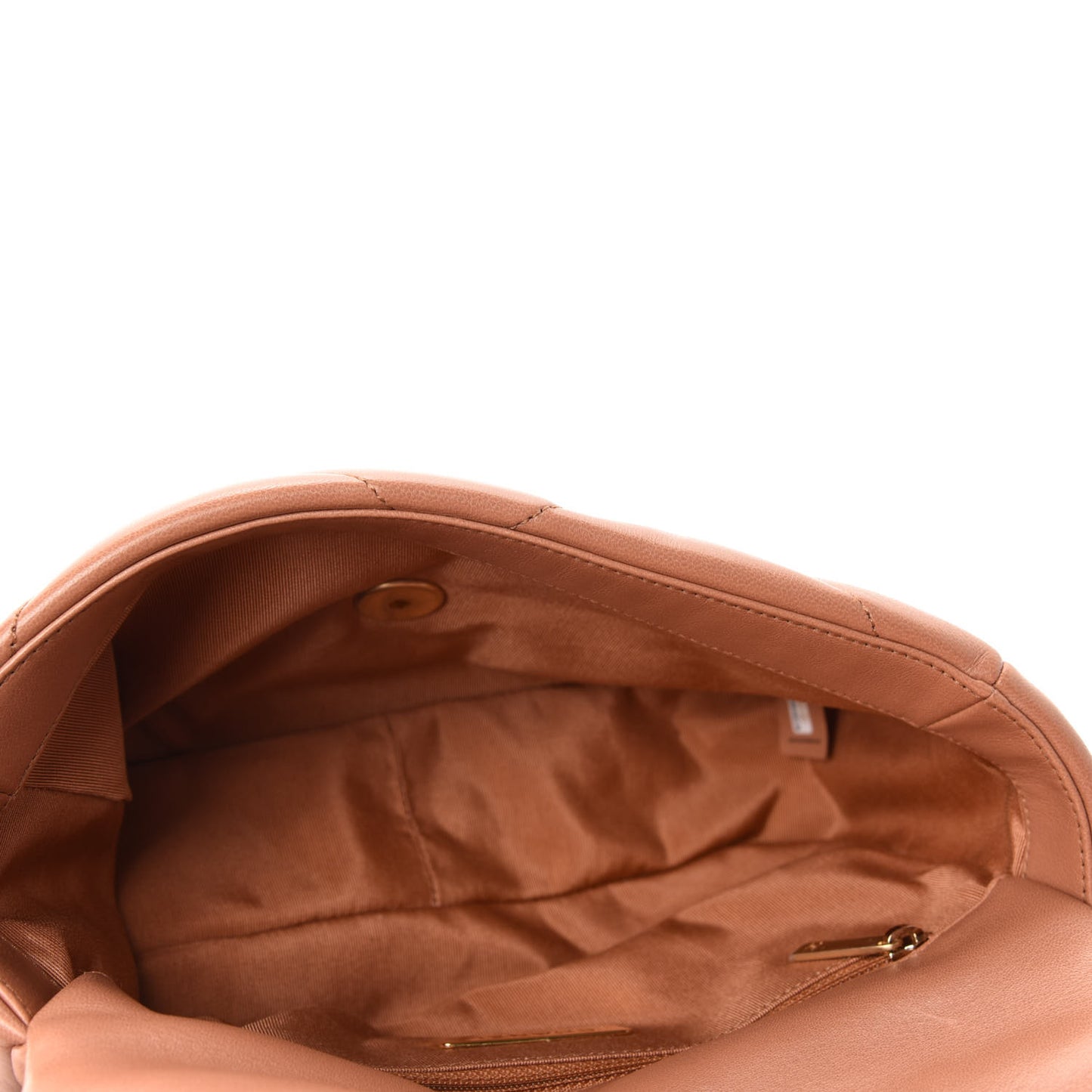 Lambskin Quilted Medium Chanel 19 Flap Brown