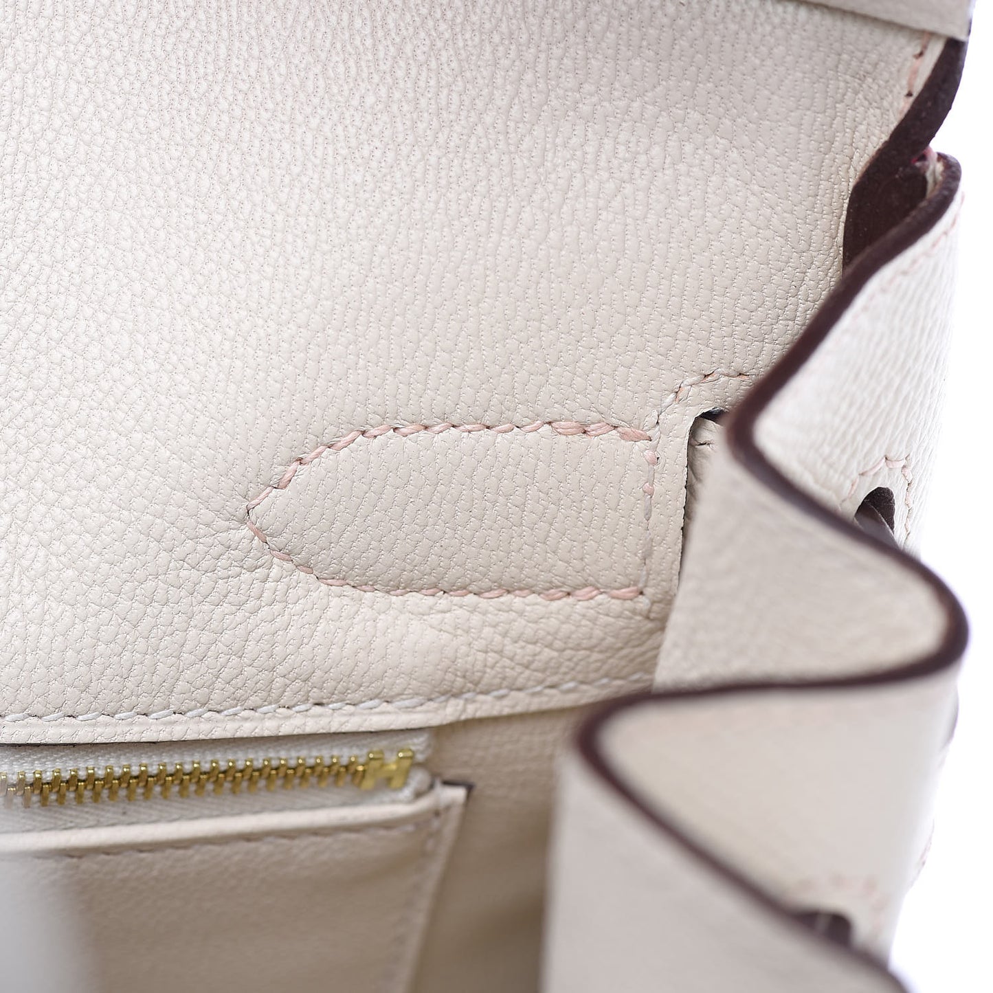 Epsom Horseshoe Birkin 30 Rose Azalee Craie