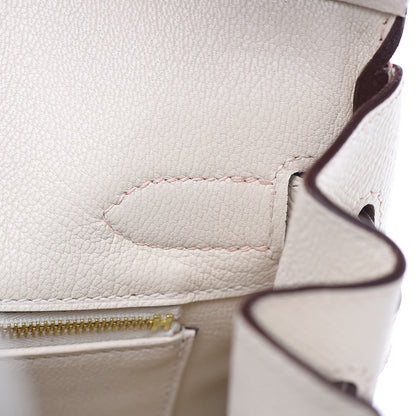 Hermes Epsom Horseshoe Birkin 30 Rose Azalee Craie 20 of 34
