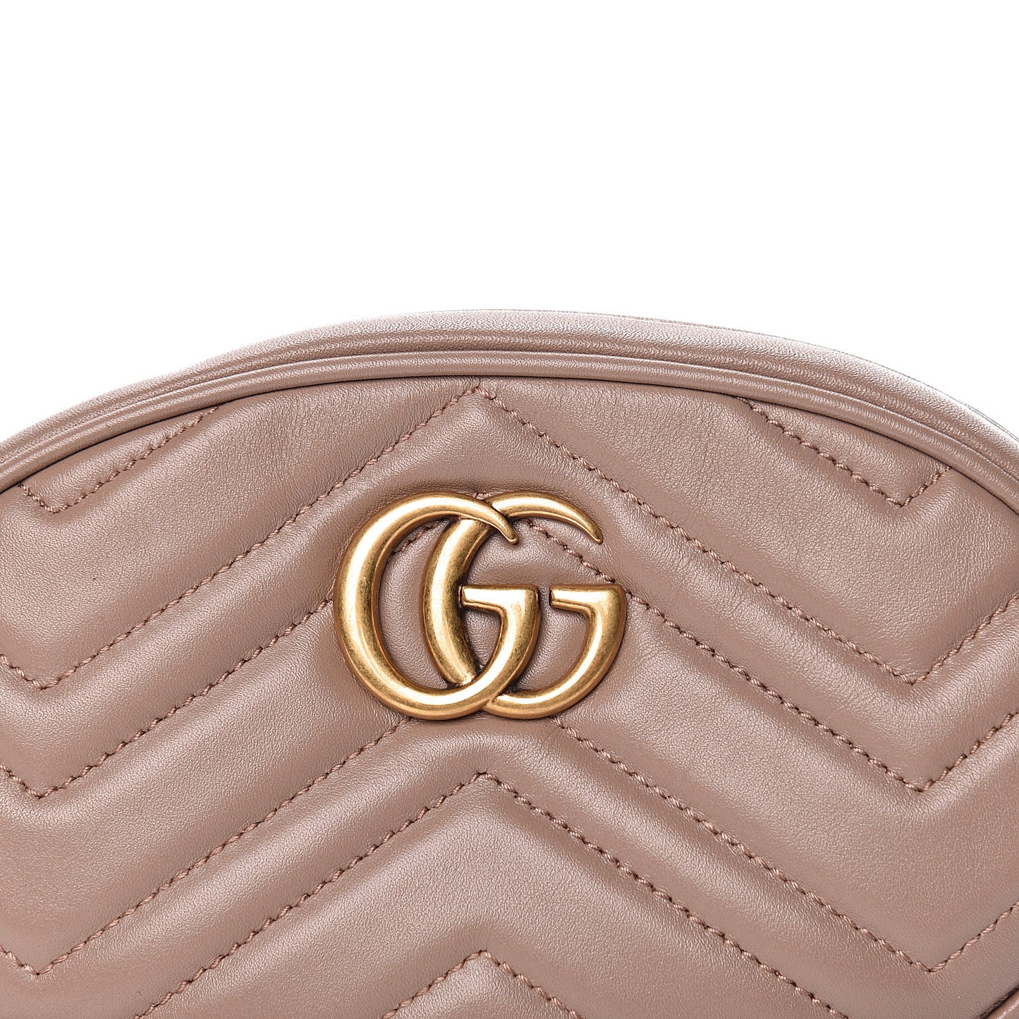 Calfskin Matelasse GG Marmont Belt Bag 65 26 Porcelain Rose