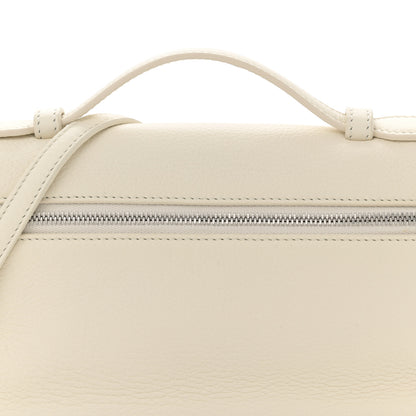 Loro Piana Grained Calfskin L19 Extra Pocket Pouch Whisper White 7 of 10