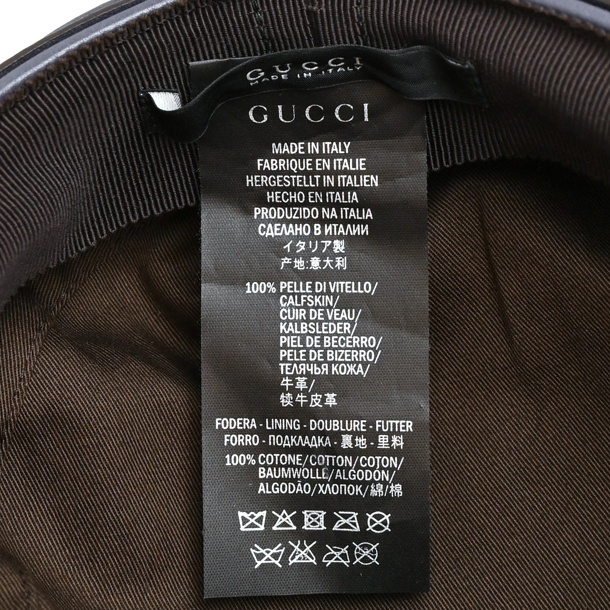 Gucci Calfskin Cellarius Hat XS  Washed Indigo 8 of 8