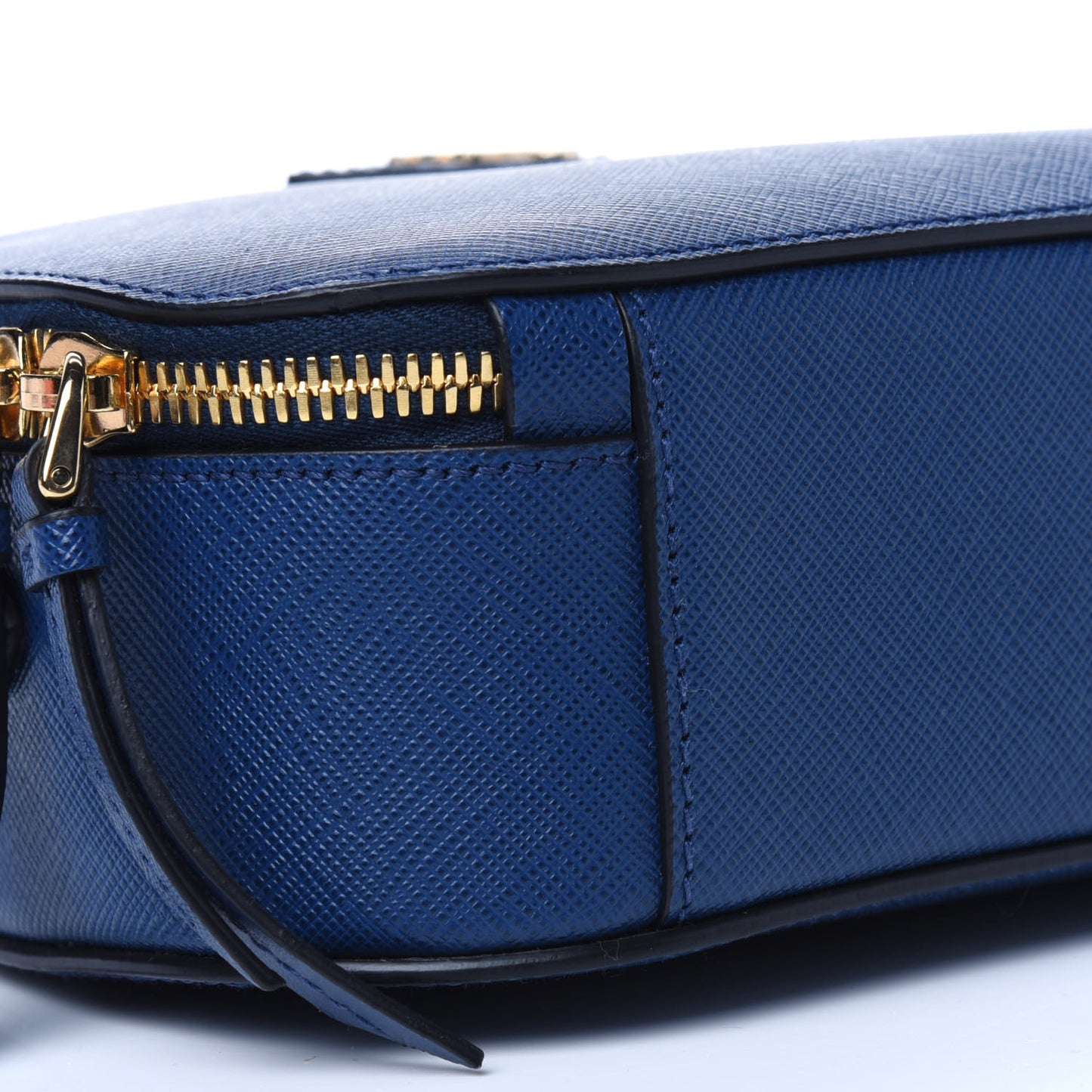 Saffiano Lux Odette Crossbody Bluette