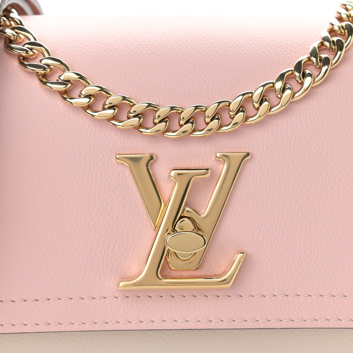 Grained Calfskin Lockme Tender Rose Water