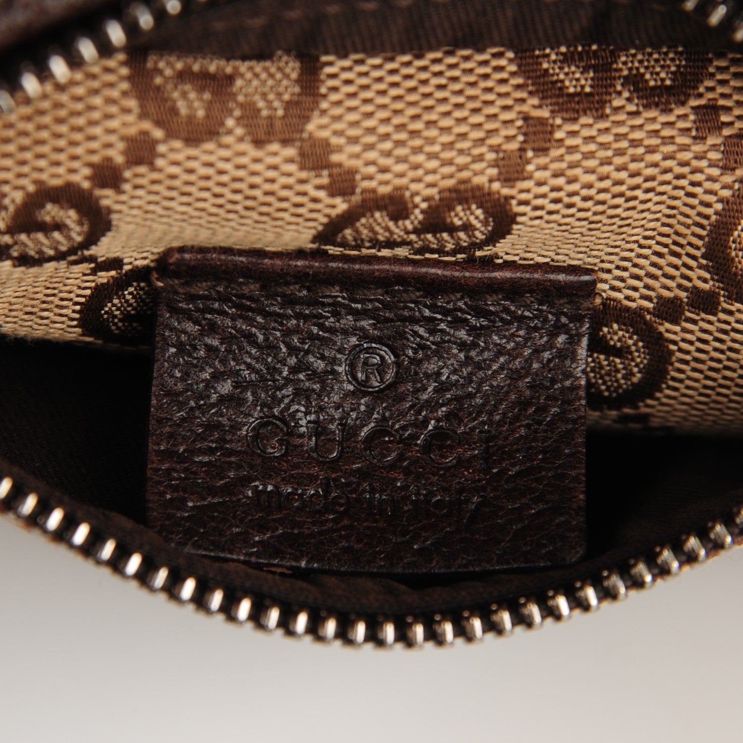 Gucci GG Monogram Web Double Pocket Belt Bag Dark Brown 6 of 8