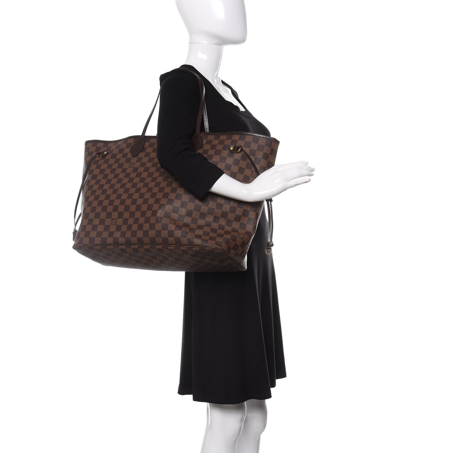 Louis Vuitton Damier Ebene Neverfull GM 2 of 18