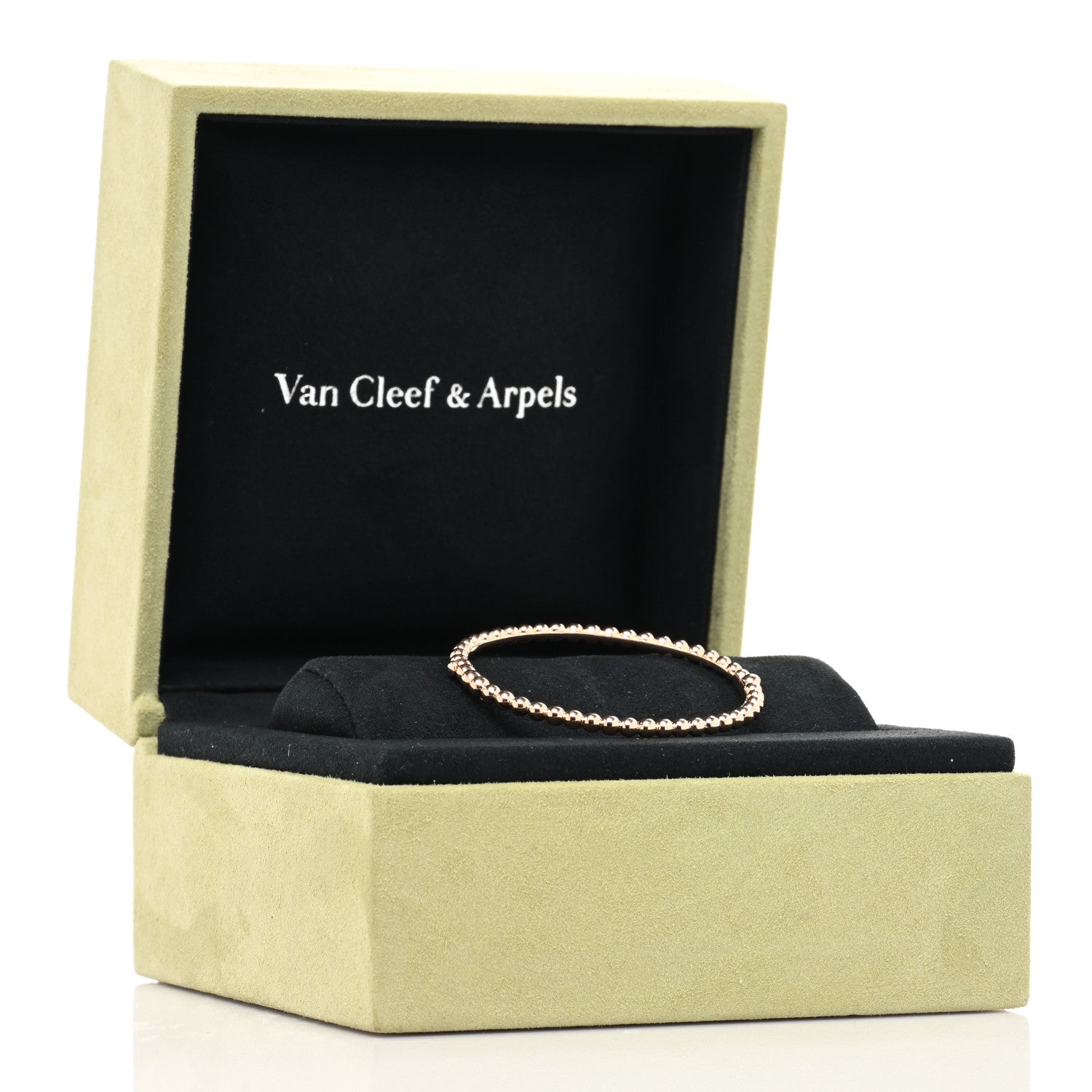 Van Cleef & Arpels 18K Rose Gold Perlee Pearls of Gold Bracelet XS 4 of 4