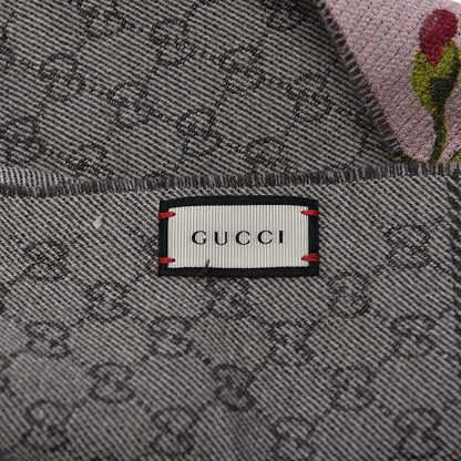 Gucci Wool GG Monogram Miniorophin Scarf Shell Pink 5 of 5
