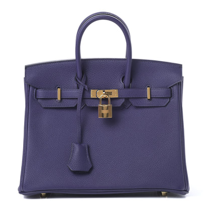 Hermes Togo Birkin 25 Bleu Encre 1 of 11