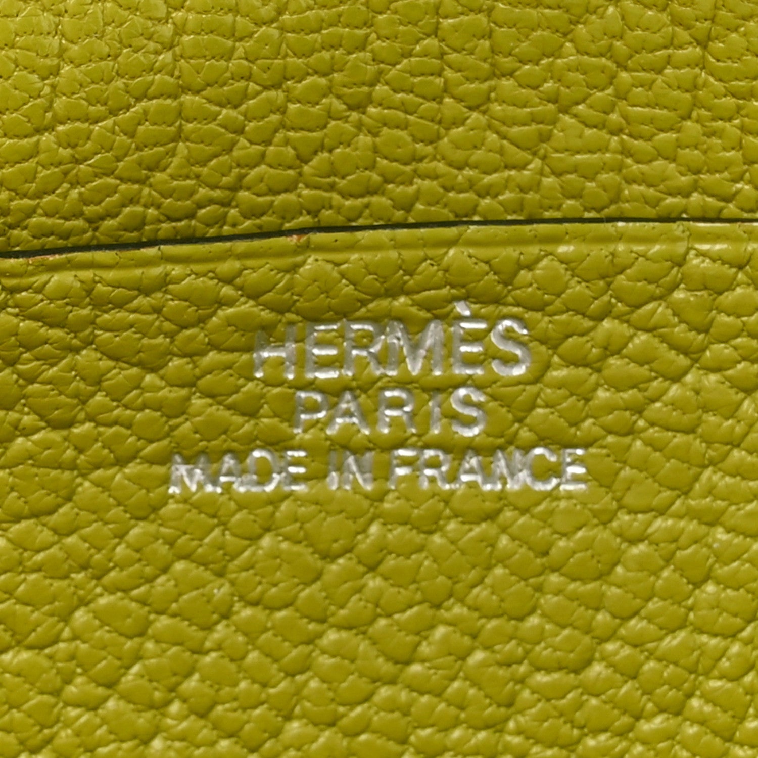 Hermes Chevre Mysore Tri-Fold Bearn Wallet Vert Anis 6 of 13