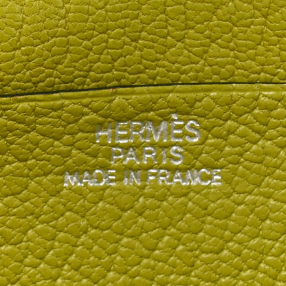 Hermes Chevre Mysore Tri-Fold Bearn Wallet Vert Anis 6 of 13