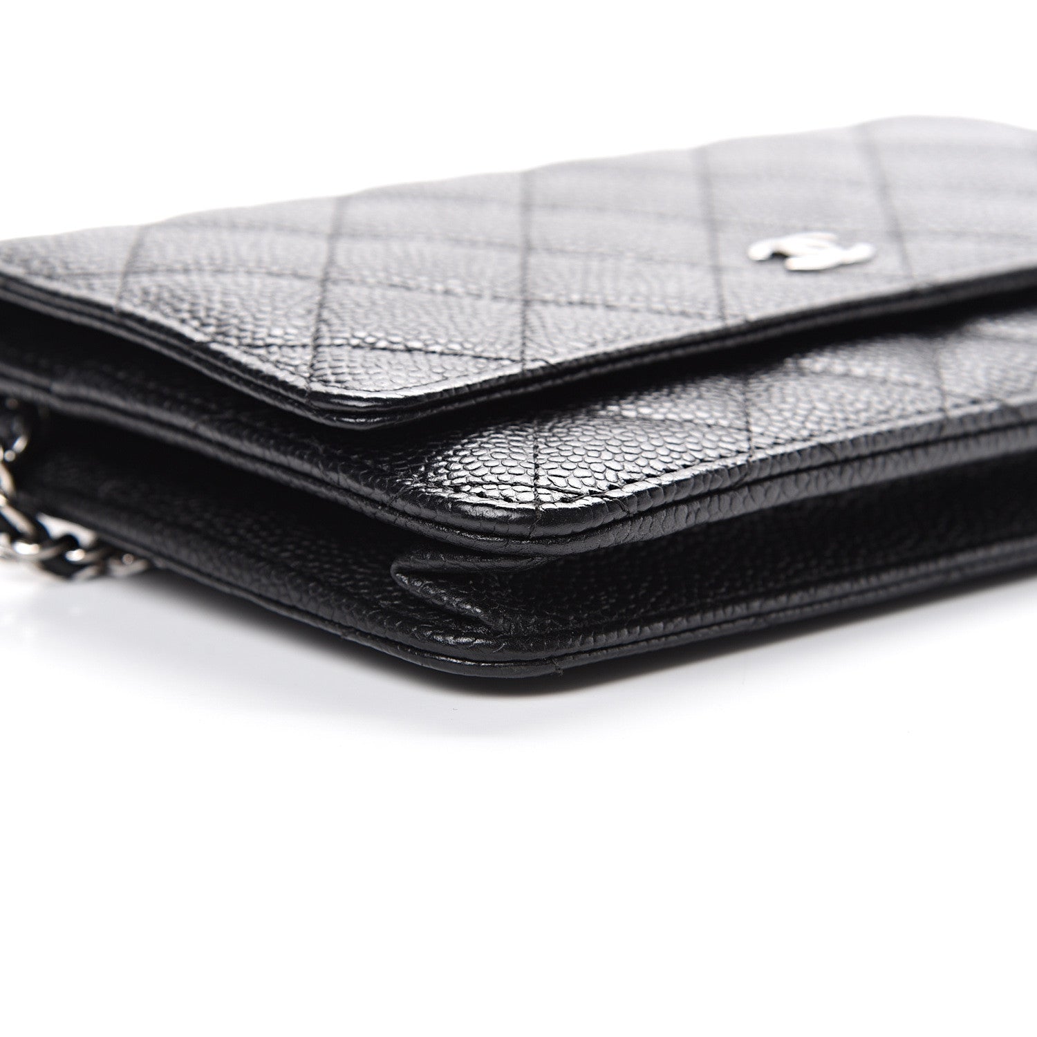 Chanel Caviar Quilted Wallet On Chain WOC Black 9 of 11