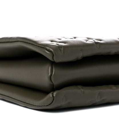 Louis Vuitton Lambskin Embossed Monogram Coussin MM Khaki 7 of 8