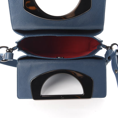Christian Louboutin Grained Calfskin Passage Messenger Blue 5 of 14