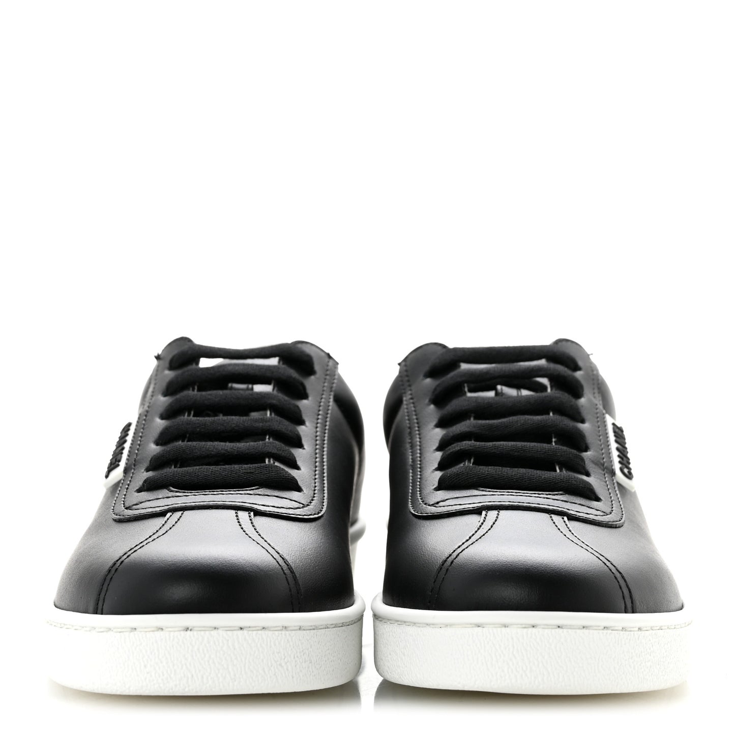 Calfskin CC Uniform Womens Sneakers 37 Black
