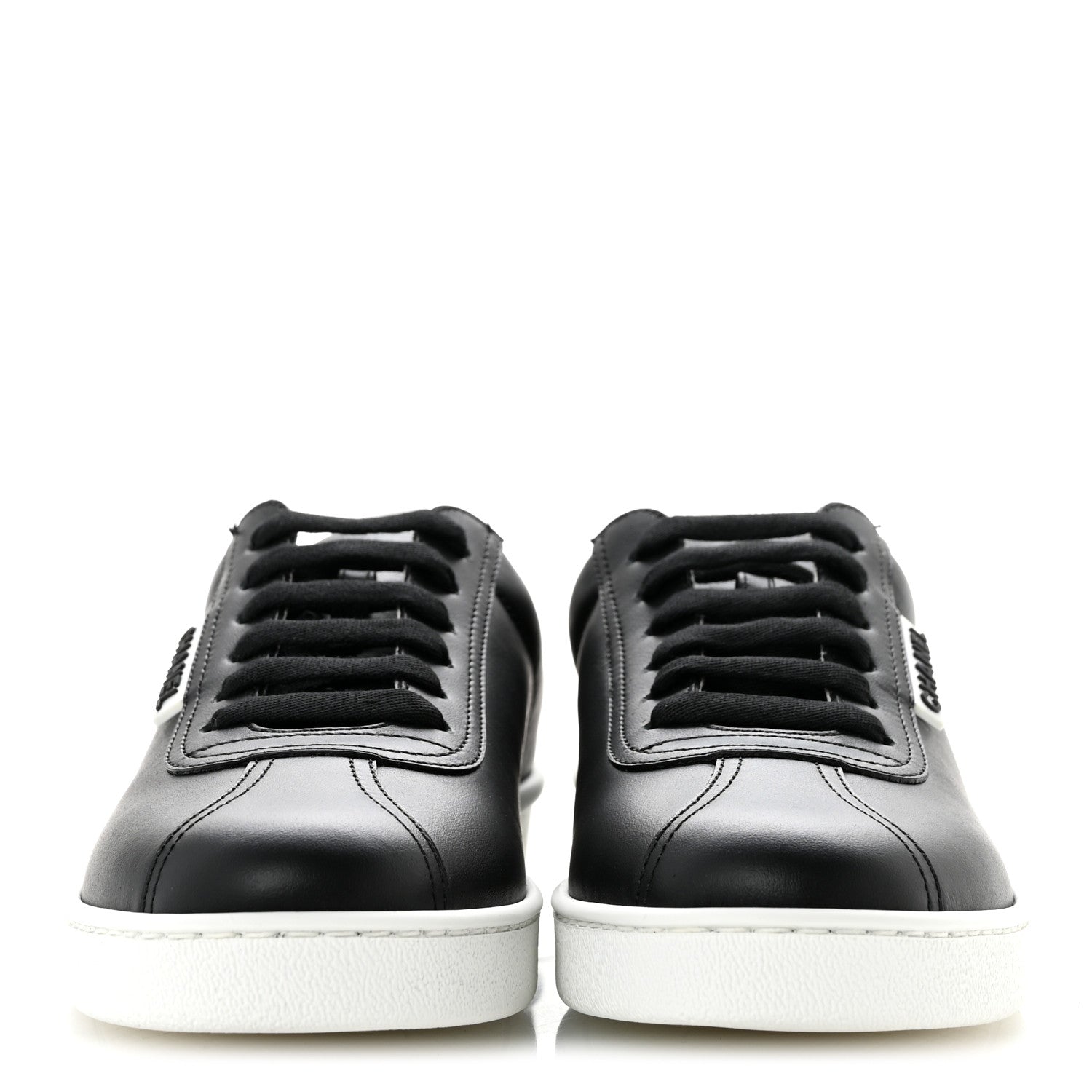 Chanel Calfskin CC Uniform Womens Sneakers 37 Black 3 of 9