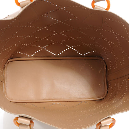 Prada Saffiano Perforated Tote Sabbia 5 of 8