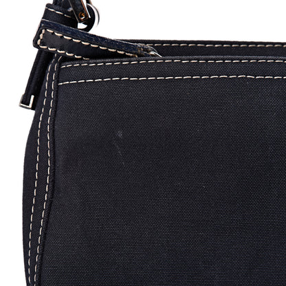 Fendi Canvas Shoulder Bag Dark Blue 11 of 13
