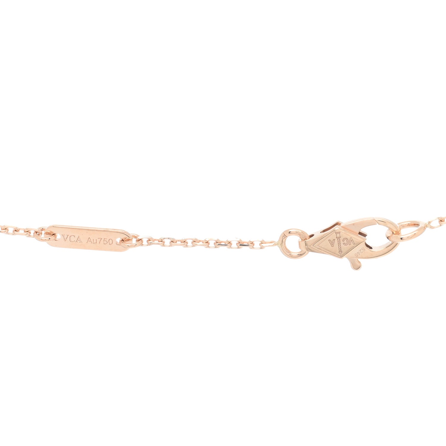 Van Cleef & Arpels 18K Rose Gold Sweet Alhambra Pendant Necklace 4 of 5