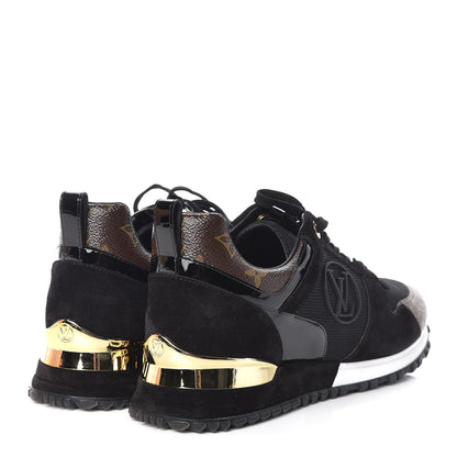 Louis Vuitton Suede Monogram Run Away Sneakers 40 Black 4 of 8