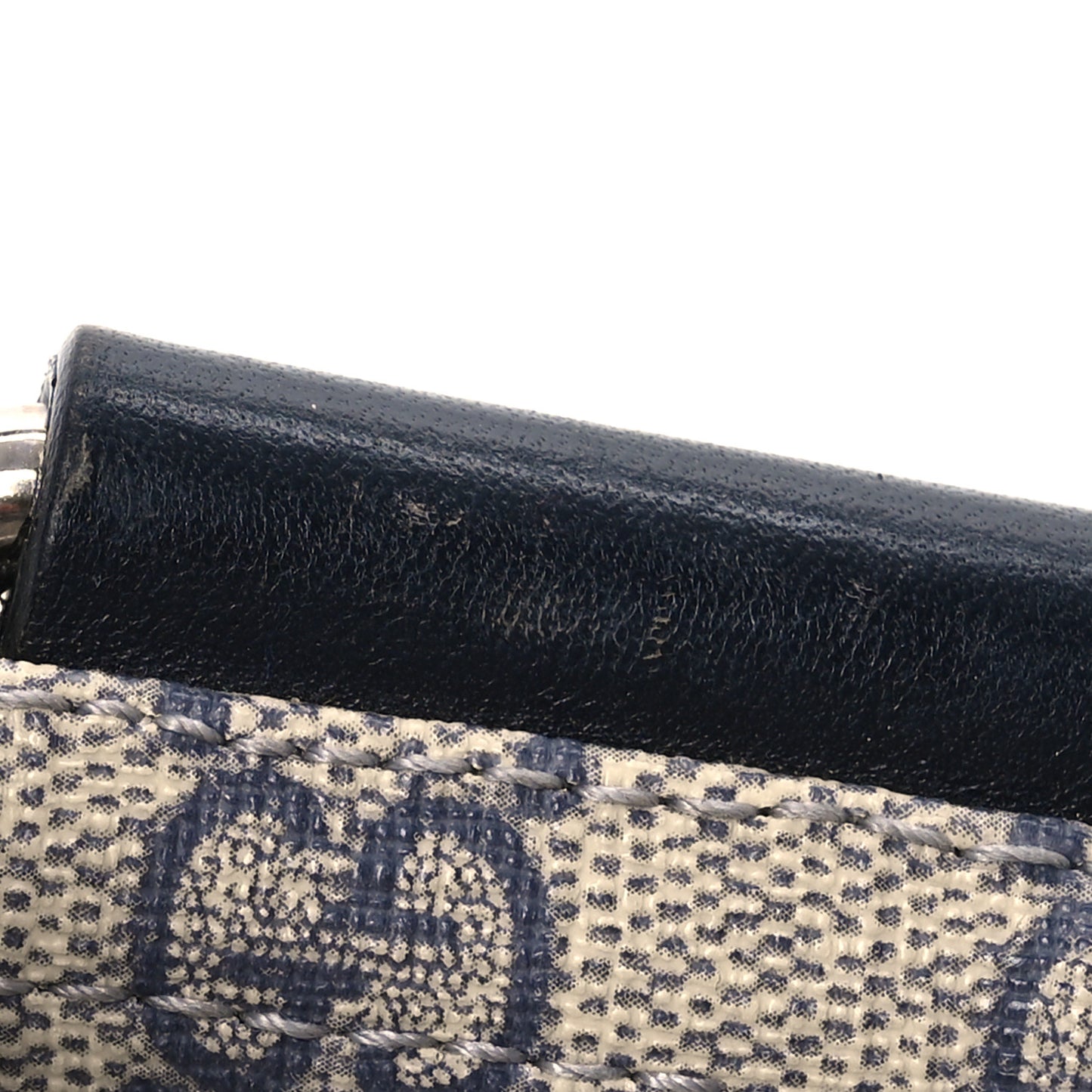 GG Plus Monogram Large Flat Messenger Bag Beige Blue