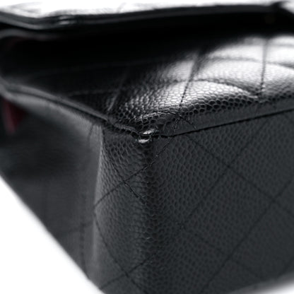 Chanel Caviar Quilted Medium Double Flap Black 8 of 18