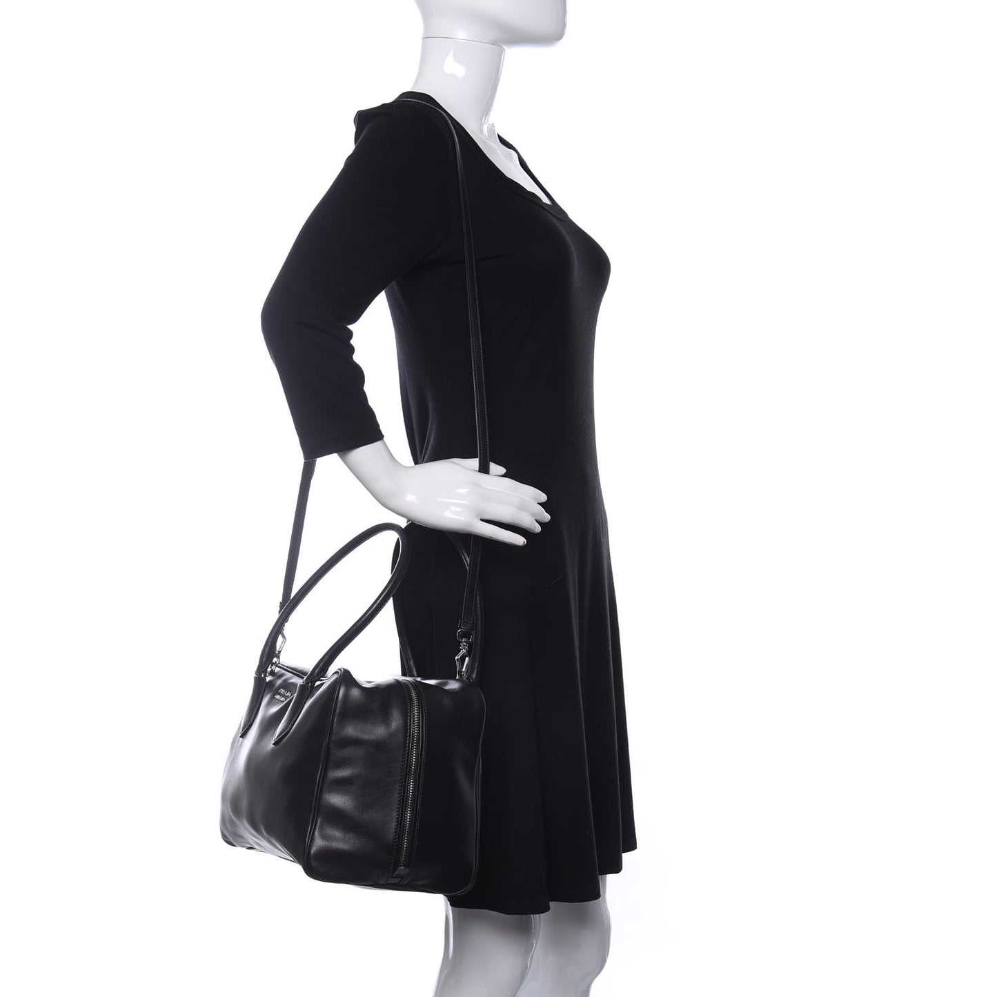 Soft Calf Large Inside Tote Black Mughetto