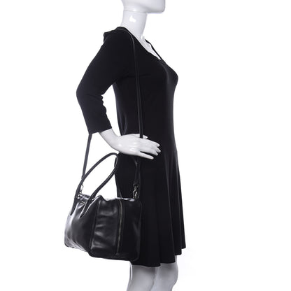 Prada Soft Calf Large Inside Tote Black Mughetto 2 of 10