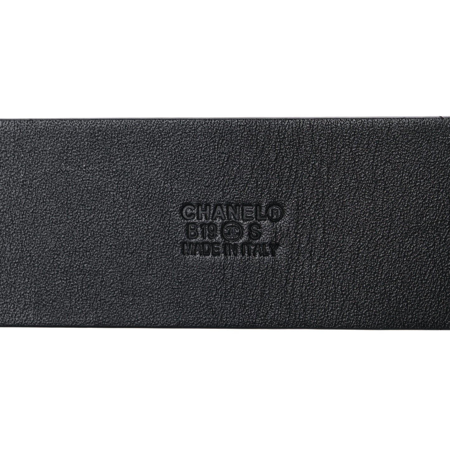 Lambskin Chain Square Buckle Belt 80 32 Black