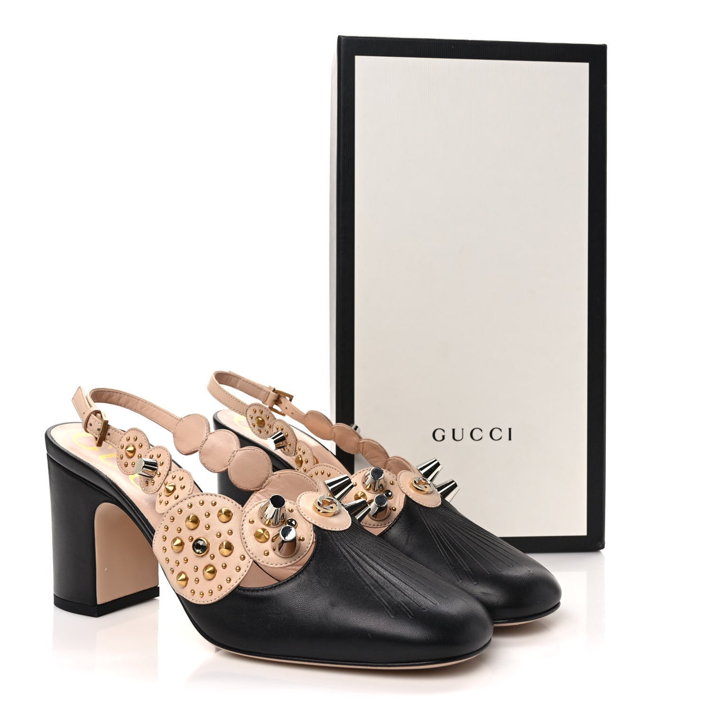 Malaga Kid Charlotte Pumps 38 Black Skin Rose