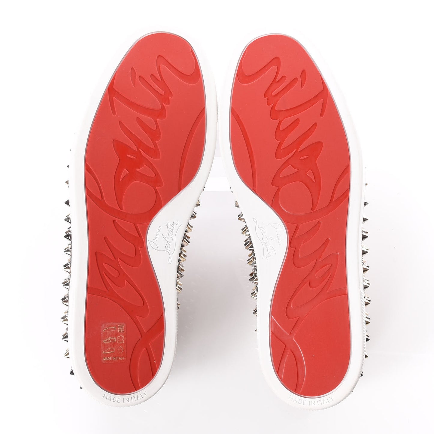 Glitter Chain Spikes Womens Roller Boat Flat 38.5 Roche Multicolor
