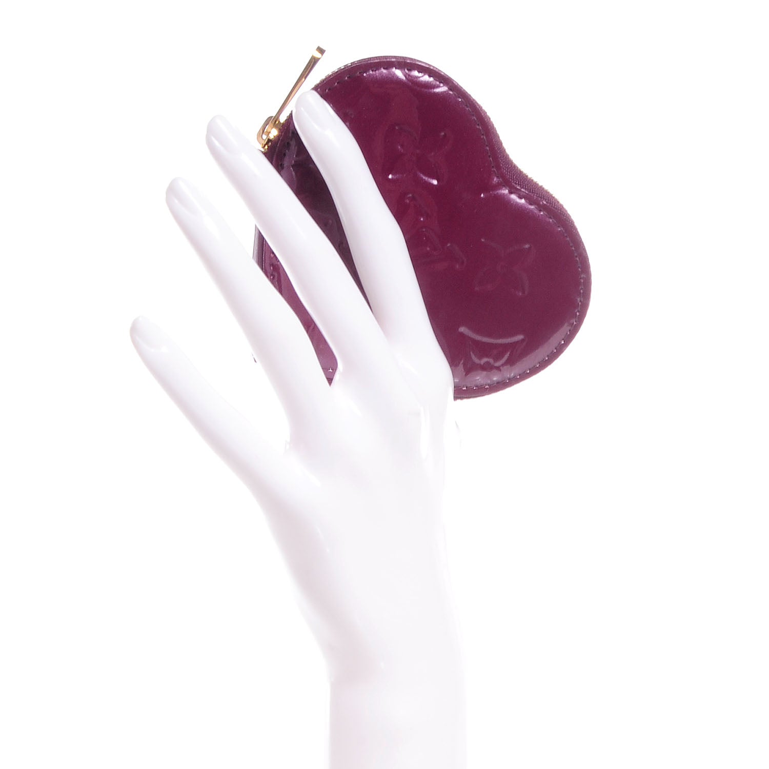 Louis Vuitton Vernis Heart Coin Purse Violet 2 of 9