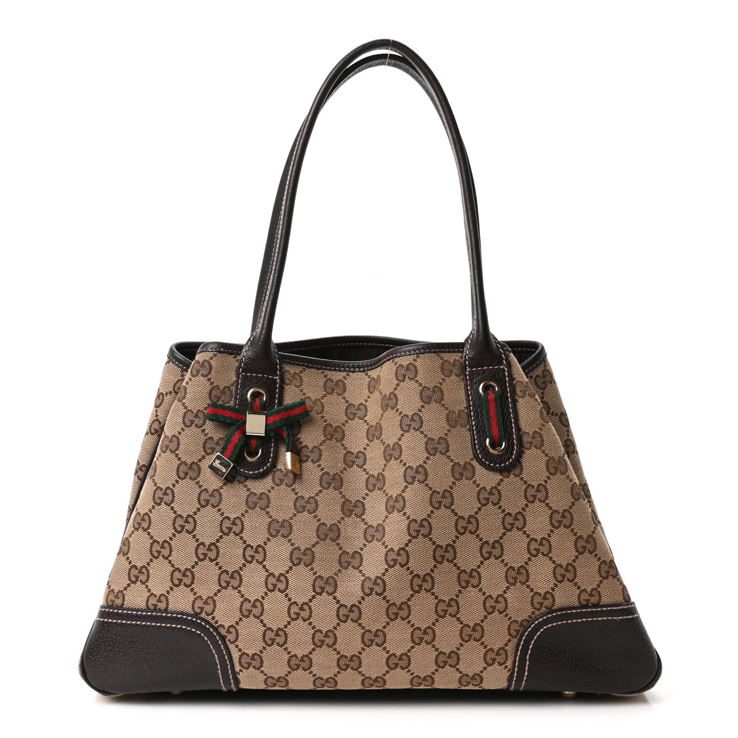 Gucci Monogram Medium Princy Tote Dark Brown 1 of 10