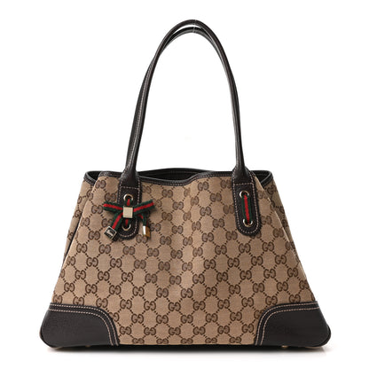 Gucci Monogram Medium Princy Tote Dark Brown 1 of 10