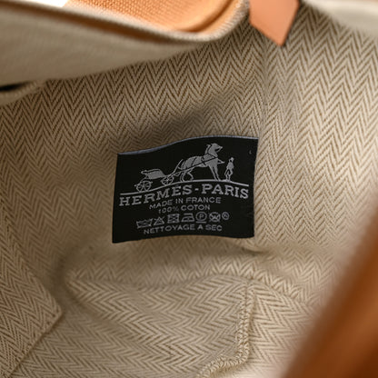 Hermes Canvas Small Bride-A-Brac Pouch Ocre 6 of 13