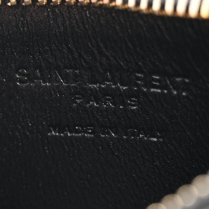 Saint Laurent Calfskin 5 Fragments Zip Pouch Card Holder Black 7 of 13